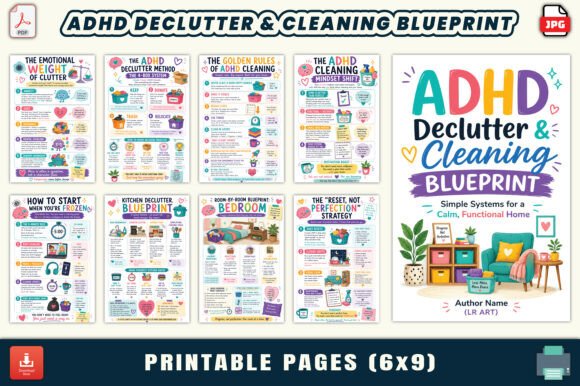 ADHD Declutter & Cleaning Blueprint: Building Calm Systems