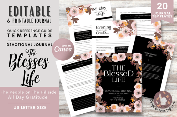 Bible Study & Gratitude Journal Template: A Creative Framework for Reflection