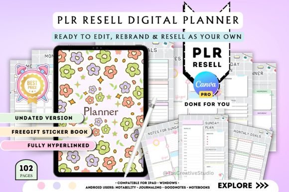 Canva PLR Template for Digital Planners: A Designer's Guide to Efficient Creation