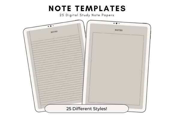 Elevate Your Notes with Cool Slate Printable Templates