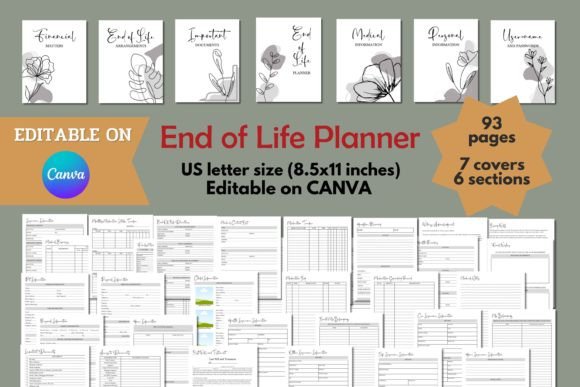 End of Life Planner: A Comprehensive Canva Template for Peace of Mind