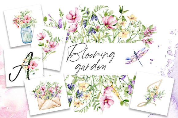 Flower Garden Watercolor Clipart: A Botanical Toolkit