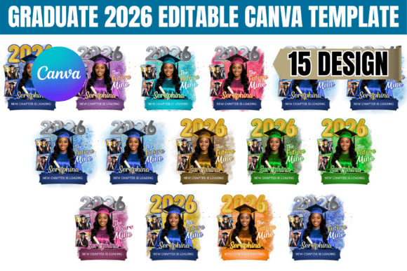 Graduate 2026 Editable Canva Template: Your Go-To for Custom Grad Shirts