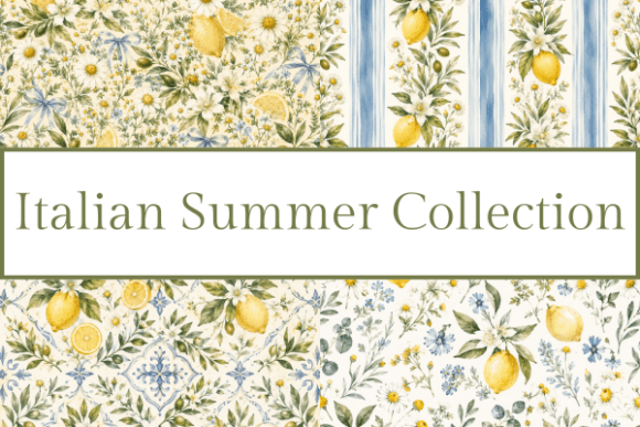 Italian Summer Lemon Floral Bundle: Design Inspiration