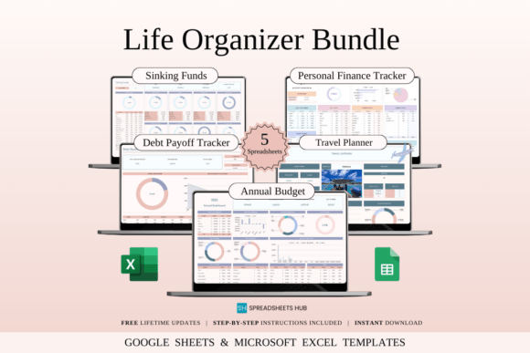 Life Organizer Bundle: Streamline Your Digital Routine