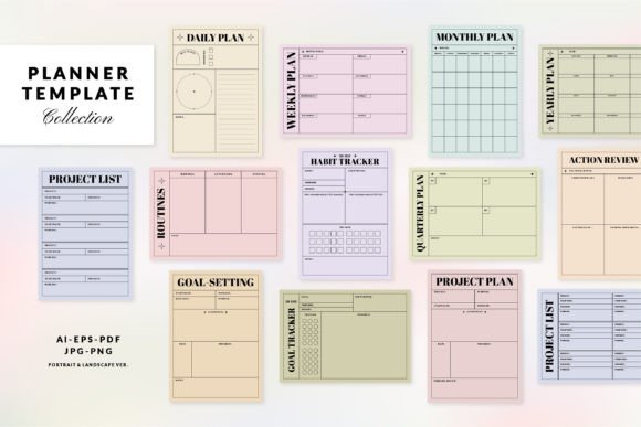 Master Your Workflow with Printable Daily, Project, Goal Planners