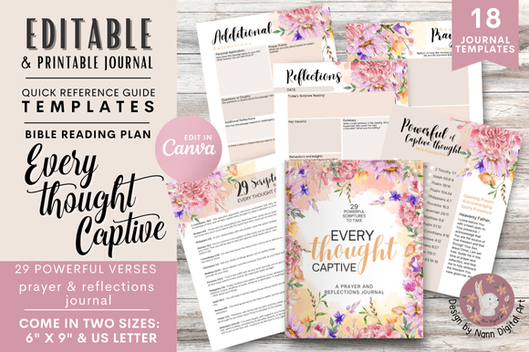 Mastering Your Thought Life: A Designer's Guide to the Prayer and Reflections Journal