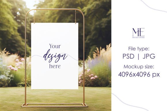 Professional Welcome Sign Mockup & Poster PSD