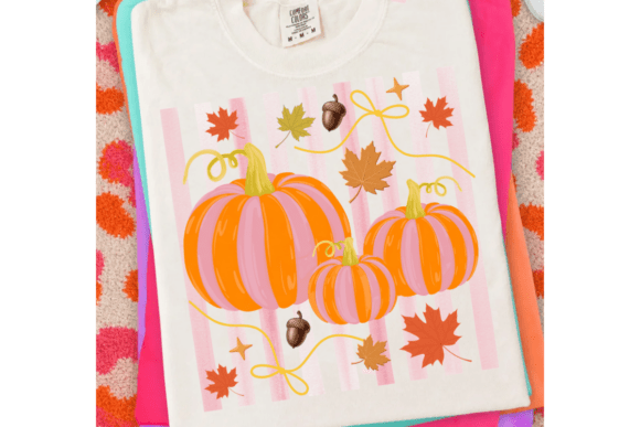 Striped Pumpkin & Coquette Fall: Your Next Favorite Design Asset