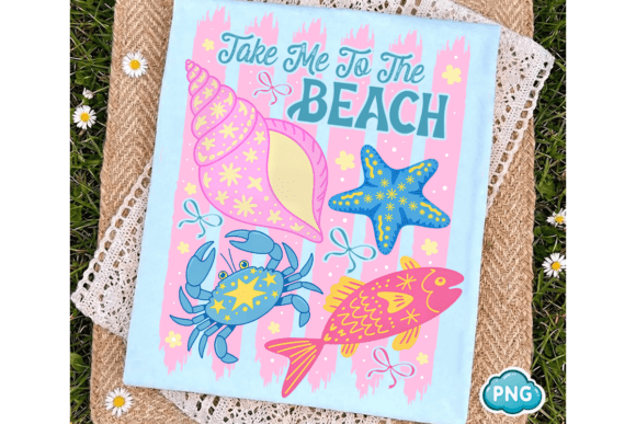 Striped Take Me to the Beach PNG: Your Ticket to Summer Vibes