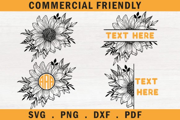 Sunflower SVG, Sunflower Monograms SVG: A Creative Toolkit