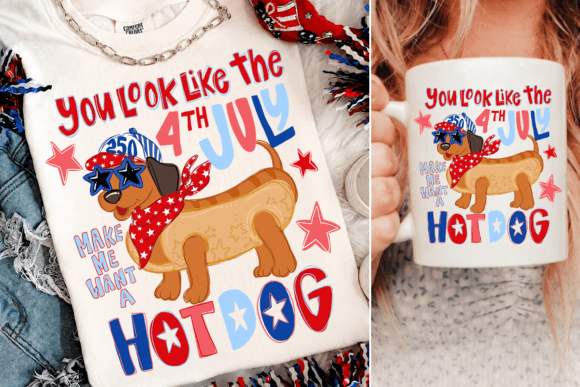 You Look Like the 4th of July Hot Dog PN: A Festive Display Font